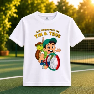 Camiseta Infantil Tin & Tros Blanca