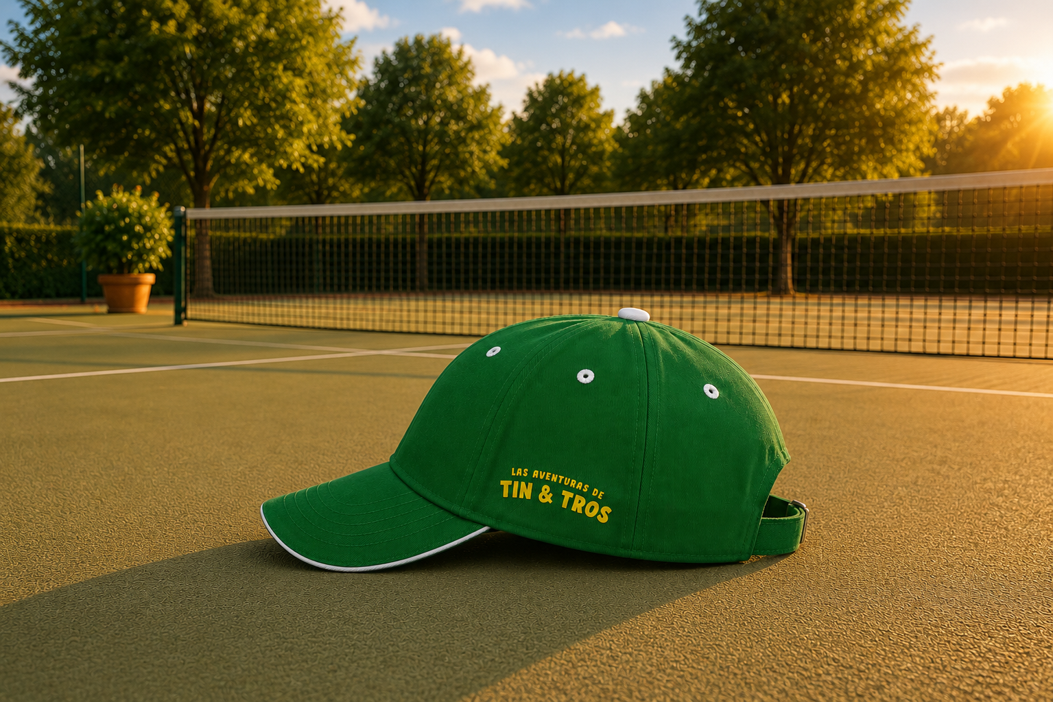 Gorra Oficial Tin & Tros Verde – Talla Única Adulto (+8 años)