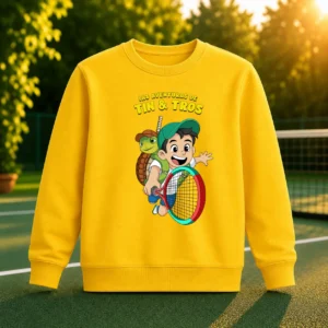 Sudadera Tin & Tros Amarilla Cuello Redondo