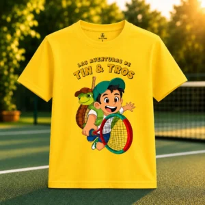 Camiseta Infantil Tin & Tros Amarilla